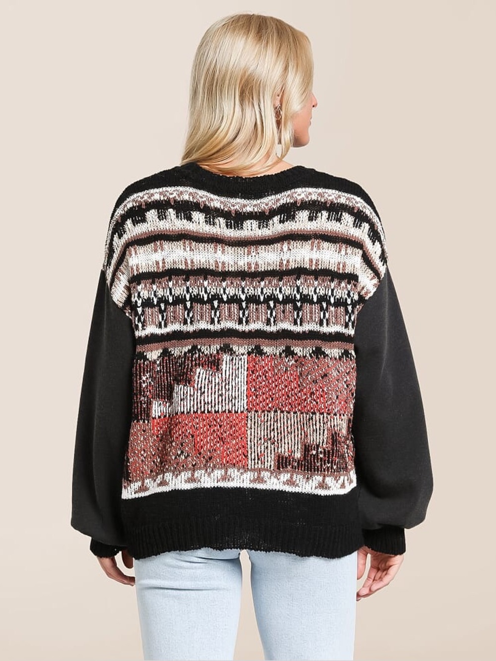 NWT Gilded Intent Mixed Sweater - Picture 3 of 7